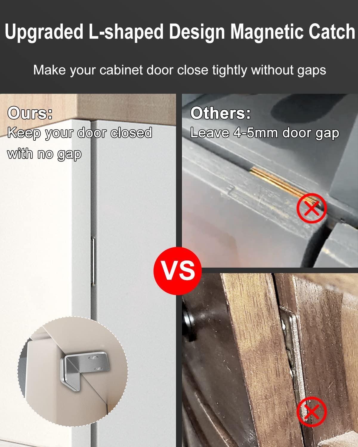 L Shaped Door Magnets Pack of 2